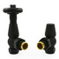 JOR-AG-TB - Jordan Thermostatic Radiator Valve - Angled - Textured Black (TRV) JOR-AG-TB - Jordan Thermostatic Radiator Valve - Angled - Textured Black (TRV)